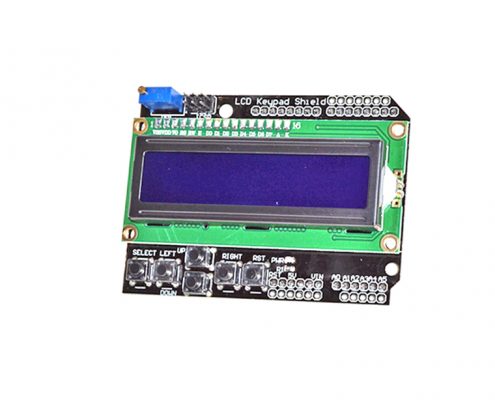 1602 LCD Display Module With Keypad Shield Board Blue Backlight